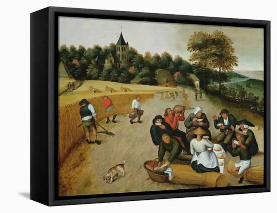 Summer (Oil on Canvas)-Pieter the Younger Brueghel-Framed Premier Image Canvas
