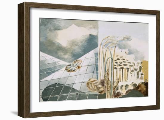 Summer, (Oil on Canvas)-Paul Nash-Framed Giclee Print