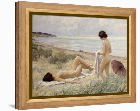 Summer on the Beach-Paul Fischer-Framed Premier Image Canvas