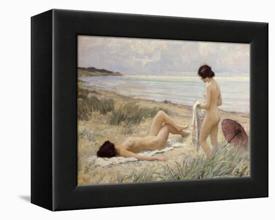 Summer on the Beach-Paul Fischer-Framed Premier Image Canvas