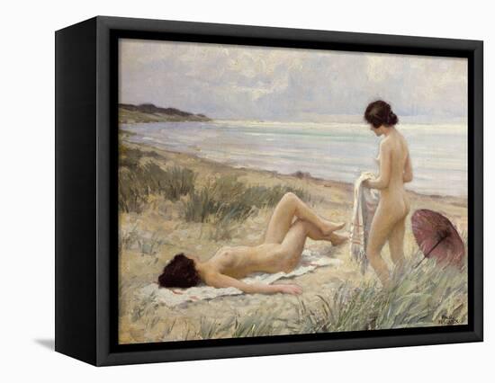 Summer on the Beach-Paul Fischer-Framed Premier Image Canvas