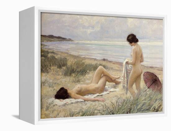 Summer on the Beach-Paul Fischer-Framed Premier Image Canvas