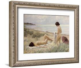 Summer on the Beach-Paul Fischer-Framed Premium Giclee Print