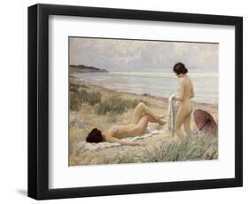 Summer on the Beach-Paul Fischer-Framed Premium Giclee Print