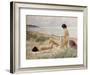 Summer on the Beach-Paul Fischer-Framed Premium Giclee Print