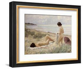 Summer on the Beach-Paul Fischer-Framed Premium Giclee Print