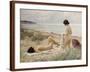 Summer on the Beach-Paul Fischer-Framed Giclee Print