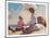 Summer on the Beach-unknown Townsend-Mounted Art Print