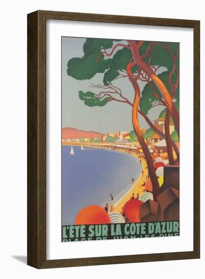 Summer on the Cote D'Azur-null-Framed Art Print