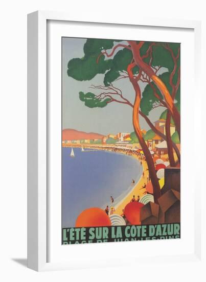 Summer on the Cote D'Azur-null-Framed Art Print