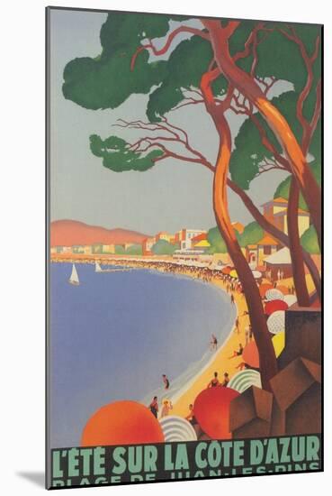 Summer on the Cote D'Azur-null-Mounted Art Print