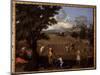 Summer or Ruth and Boaz, 1650-1664 (Oil on Canvas)-Nicolas Poussin-Mounted Giclee Print