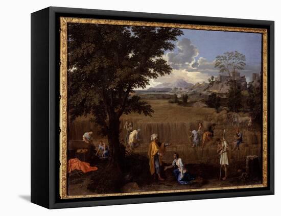 Summer or Ruth and Boaz, 1650-1664 (Oil on Canvas)-Nicolas Poussin-Framed Premier Image Canvas