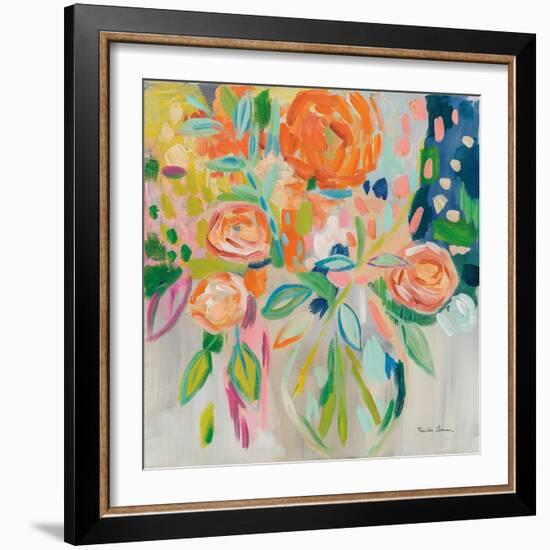 Summer Orange Floral-Farida Zaman-Framed Premium Giclee Print