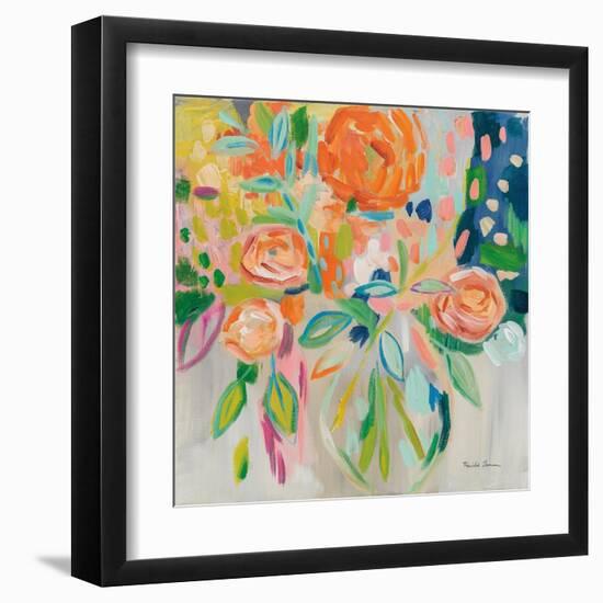 Summer Orange Floral-Farida Zaman-Framed Art Print