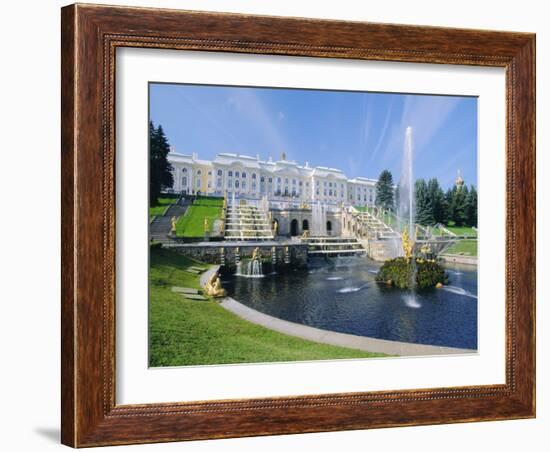 Summer Palace at Petrodvorets, St. Petersburg, Russia-Gavin Hellier-Framed Photographic Print