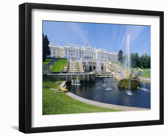 Summer Palace at Petrodvorets, St. Petersburg, Russia-Gavin Hellier-Framed Photographic Print