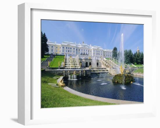 Summer Palace at Petrodvorets, St. Petersburg, Russia-Gavin Hellier-Framed Photographic Print