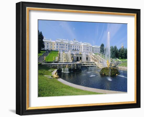 Summer Palace at Petrodvorets, St. Petersburg, Russia-Gavin Hellier-Framed Photographic Print