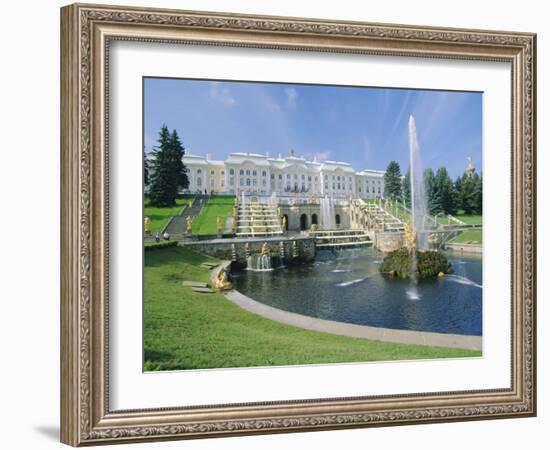 Summer Palace, Petrodvorets (Peterhof), Near St. Petersburg, Russia-Gavin Hellier-Framed Photographic Print