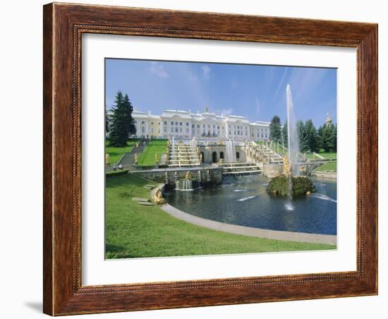 Summer Palace, Petrodvorets (Peterhof), Near St. Petersburg, Russia-Gavin Hellier-Framed Photographic Print