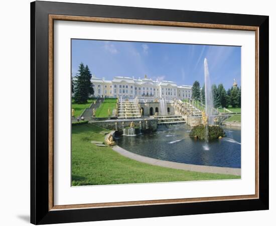 Summer Palace, Petrodvorets (Peterhof), Near St. Petersburg, Russia-Gavin Hellier-Framed Photographic Print