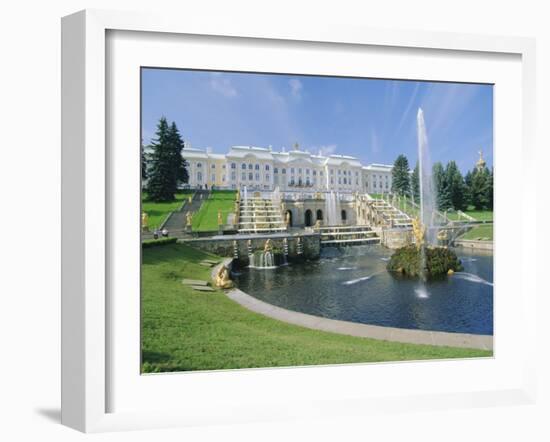 Summer Palace, Petrodvorets (Peterhof), Near St. Petersburg, Russia-Gavin Hellier-Framed Photographic Print