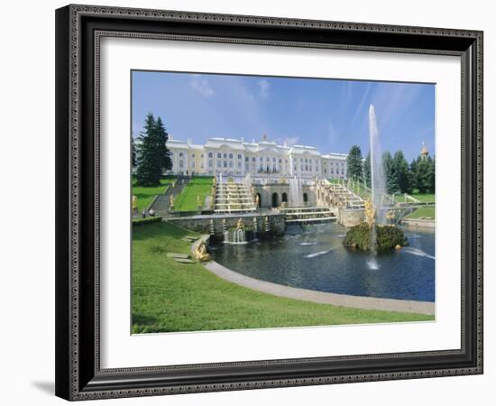 Summer Palace, Petrodvorets (Peterhof), Near St. Petersburg, Russia-Gavin Hellier-Framed Photographic Print