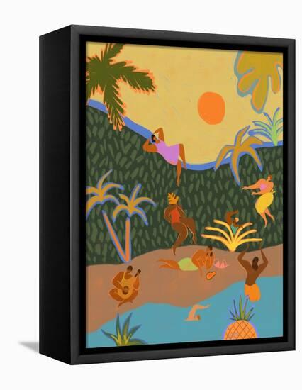 Summer Paradise-Arty Guava-Framed Premier Image Canvas