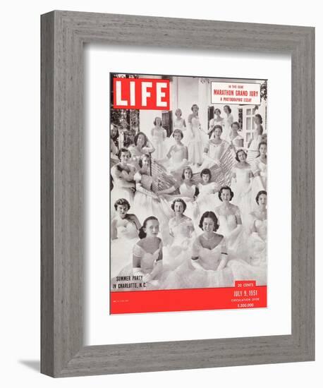 Summer Party, Charlotte, North Carolina, July 9, 1951-Lisa Larsen-Framed Photographic Print