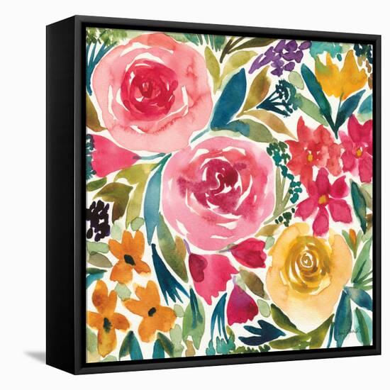 Summer Petals I-Cheryl Warrick-Framed Stretched Canvas