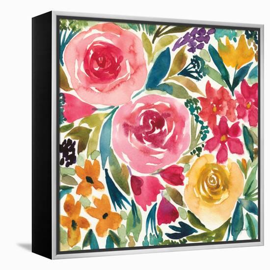 Summer Petals I-Cheryl Warrick-Framed Stretched Canvas