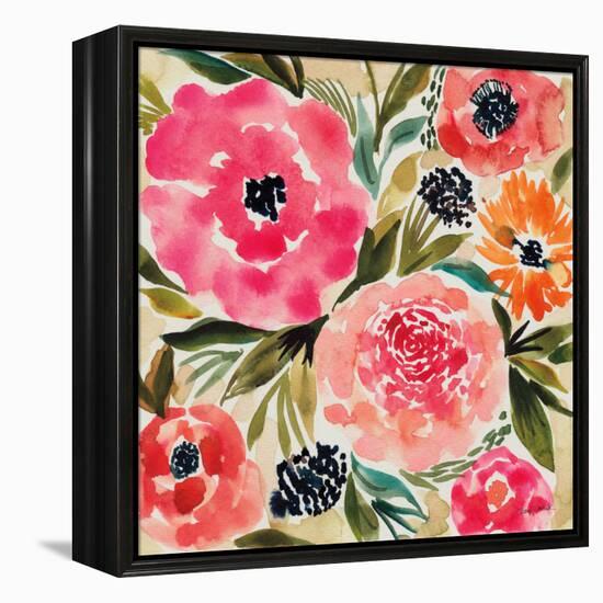 Summer Petals II-Cheryl Warrick-Framed Stretched Canvas