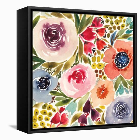 Summer Petals IV-Cheryl Warrick-Framed Stretched Canvas