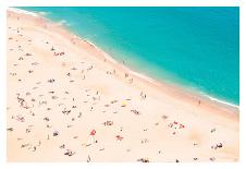Beach Umbrella and Sky-Summer Photography-Art Print