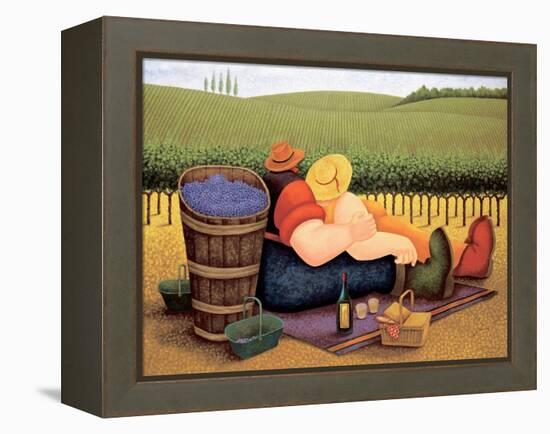 Summer Picnic-Lowell Herrero-Framed Stretched Canvas