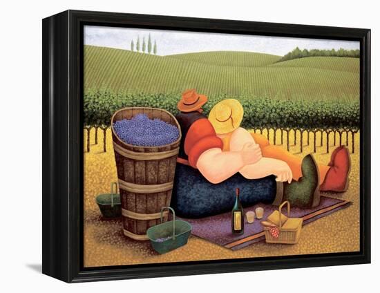 Summer Picnic-Lowell Herrero-Framed Stretched Canvas