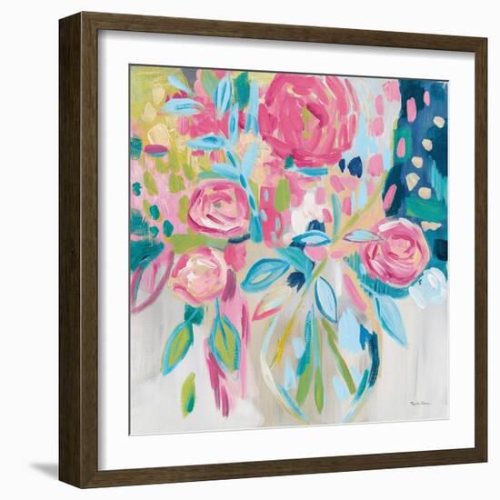 Summer Pink Floral-Farida Zaman-Framed Art Print