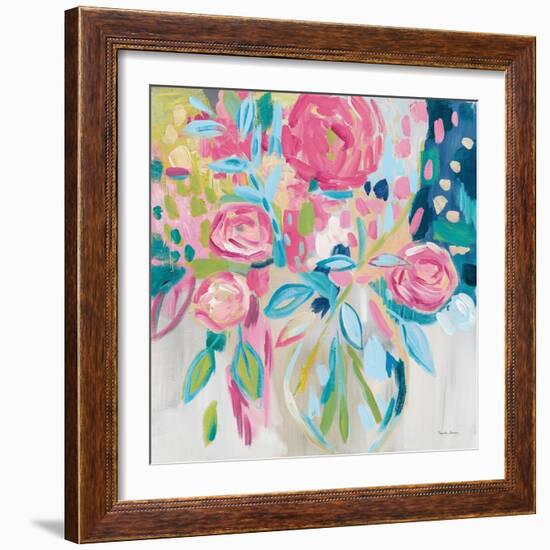 Summer Pink Floral-Farida Zaman-Framed Art Print