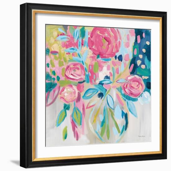 Summer Pink Floral-Farida Zaman-Framed Art Print