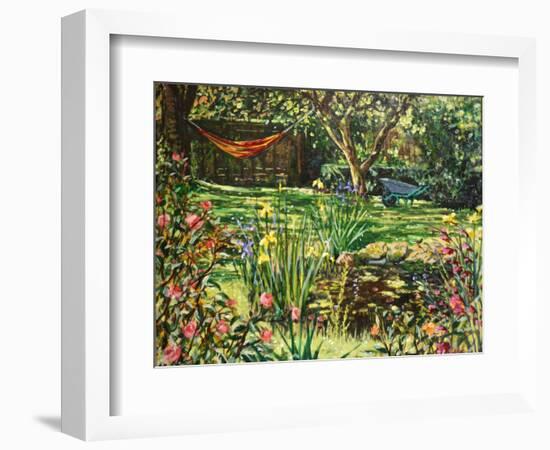 Summer Pond 2021 (oil)-Tilly Willis-Framed Giclee Print