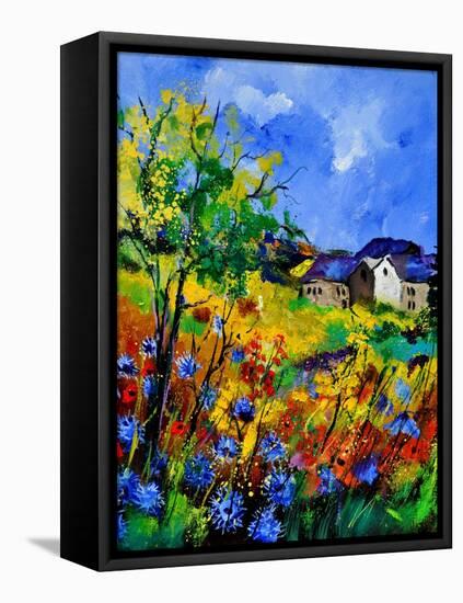 Summer Poppies 673180-Pol Ledent-Framed Stretched Canvas