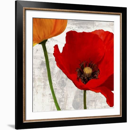 Summer Poppies I-Jenny Thomlinson-Framed Art Print