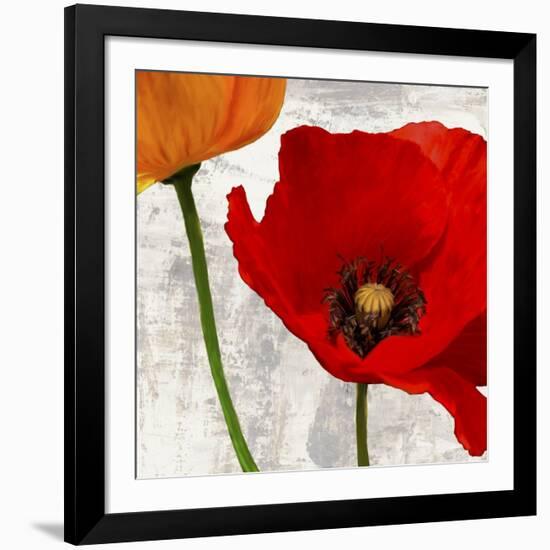 Summer Poppies I-Jenny Thomlinson-Framed Art Print