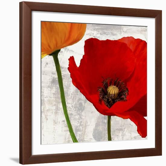 Summer Poppies I-Jenny Thomlinson-Framed Art Print