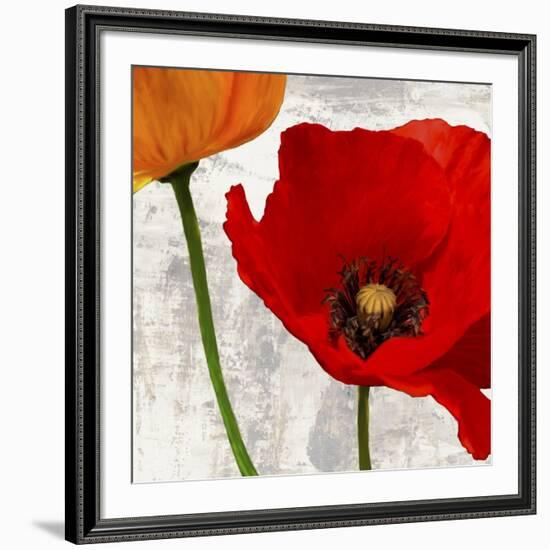 Summer Poppies I-Jenny Thomlinson-Framed Art Print