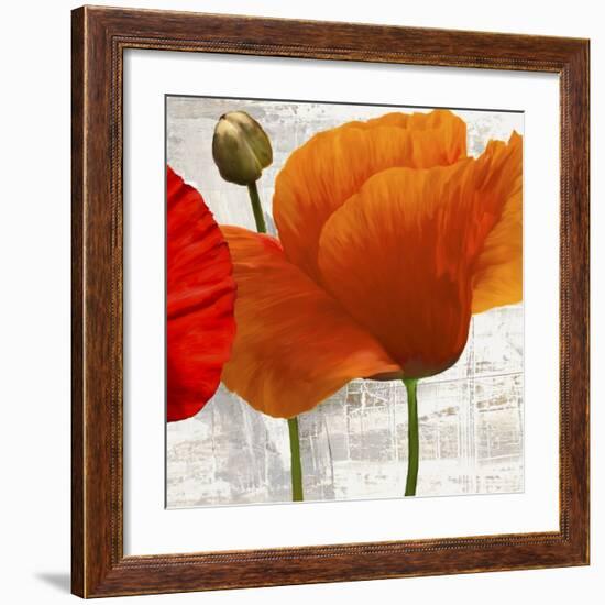 Summer Poppies II-Jenny Thomlinson-Framed Art Print