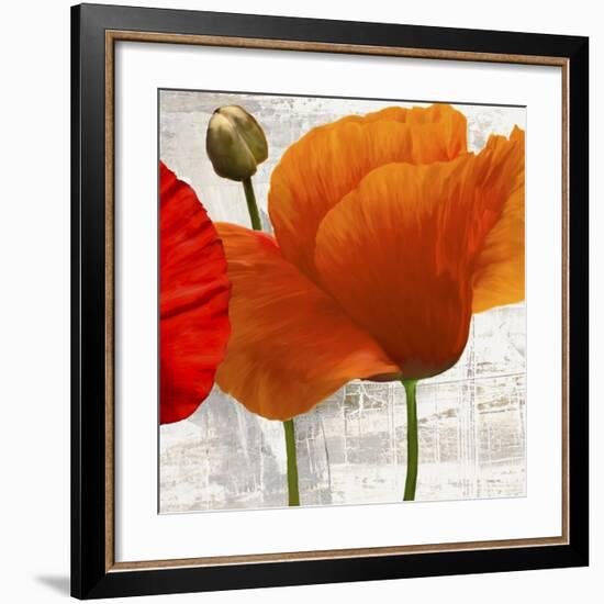 Summer Poppies II-Jenny Thomlinson-Framed Art Print