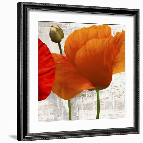 Summer Poppies II-Jenny Thomlinson-Framed Art Print