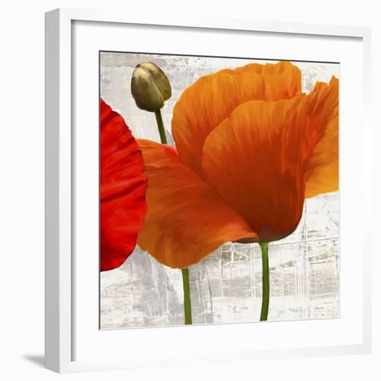 Summer Poppies II-Jenny Thomlinson-Framed Art Print